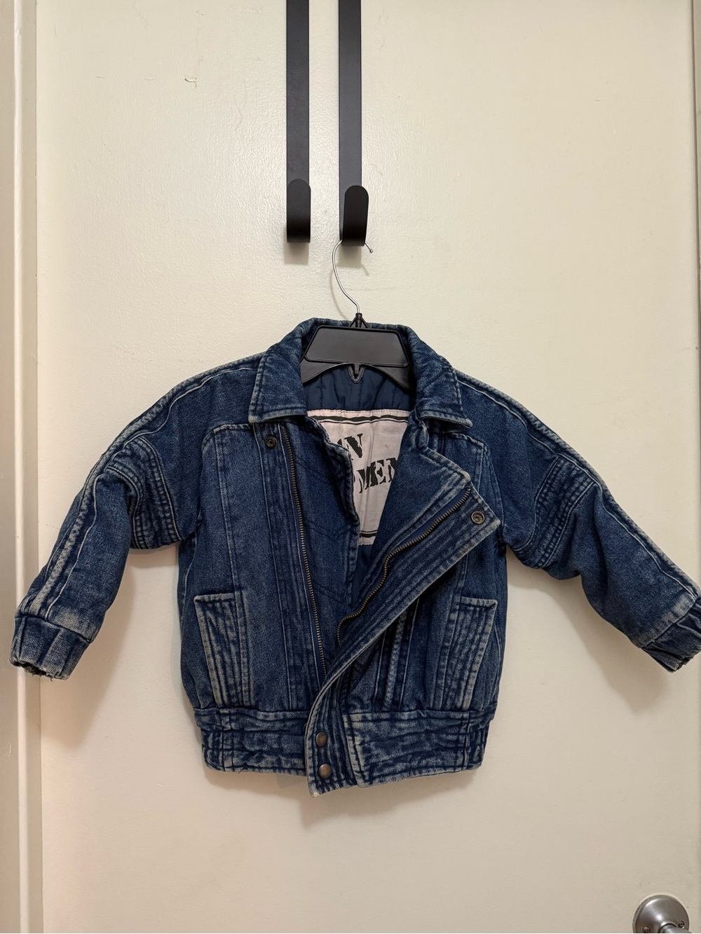 Urban Equipment Kids Blue Distressed WashDenim Moto Jacket